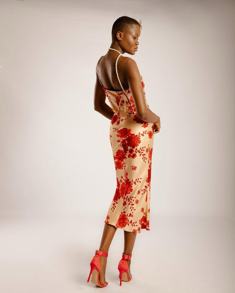 La Femme Flowers Dress