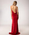 Long La Femme Cowl neck Dress.